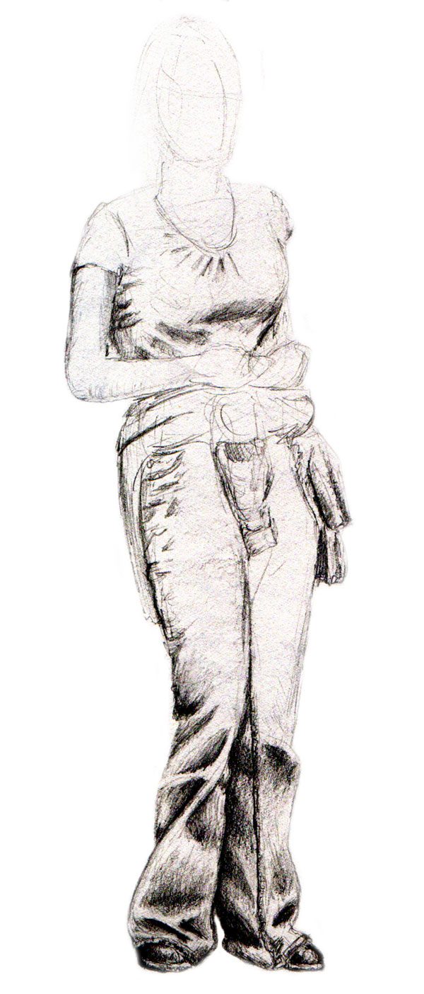 Chick in Jeans